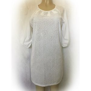 SEVENTY SERGIO TEGON Dress Tunic White Embroidered